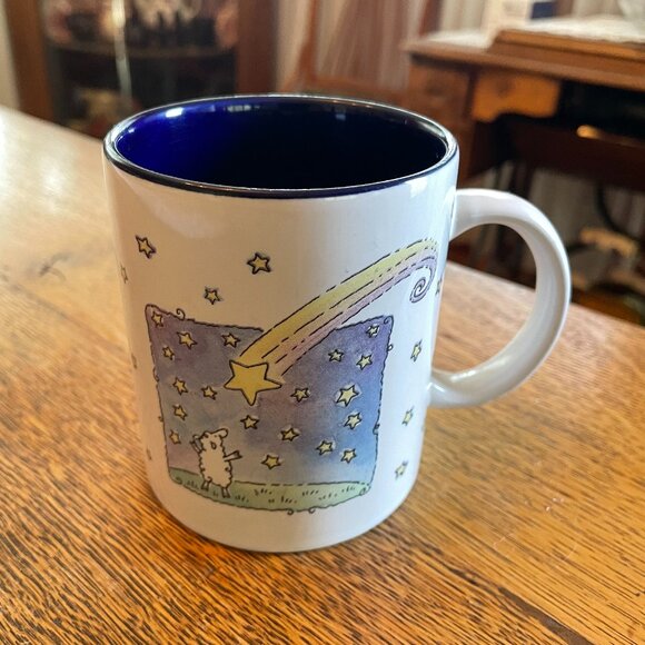Vintage Dayspring Sheep and Shooting Star Scripture Themed Coffee Cup Mug - Picture 1 of 5